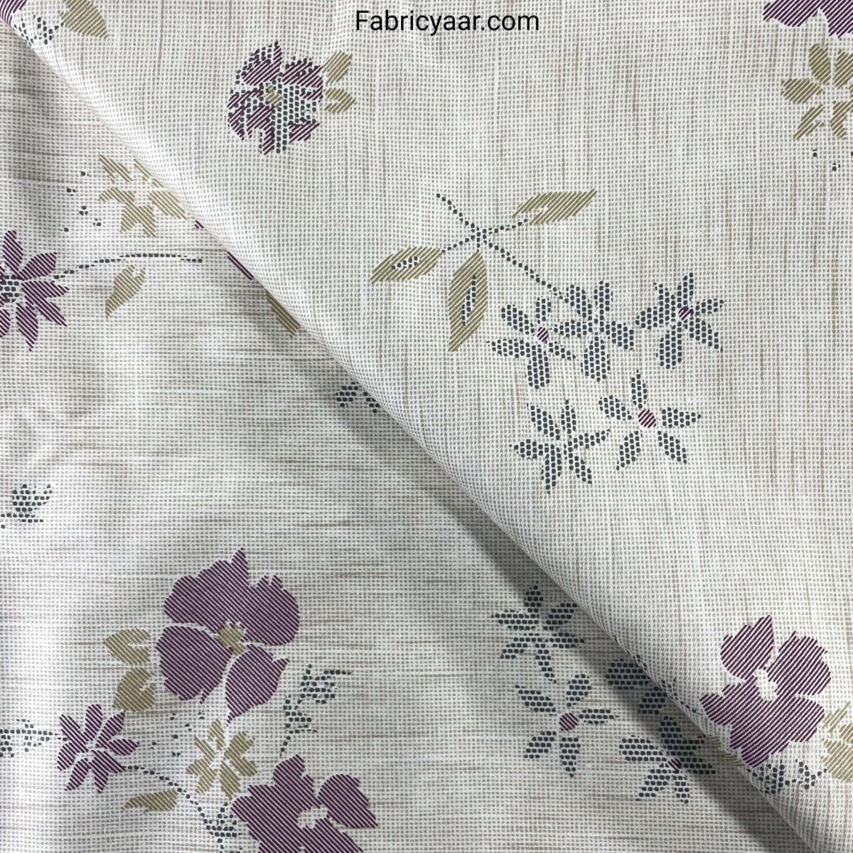 Giza Cotton Digital Flower Printed  Shirt Fabric (Width 58 Inch | 1.60 Meters)