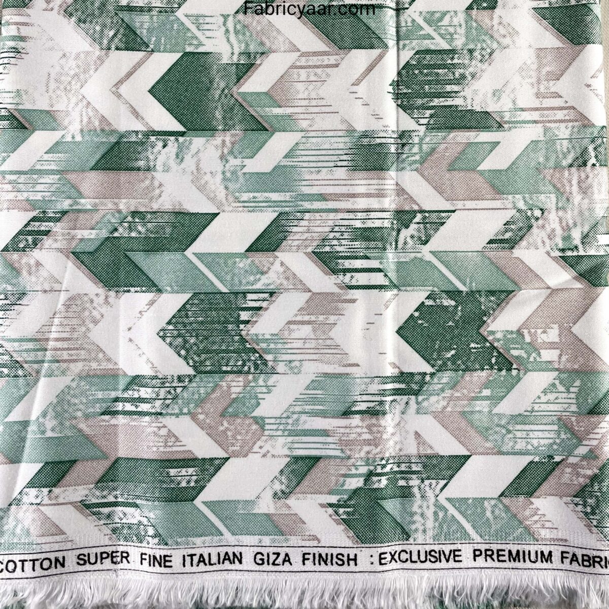 Giza Cotton Digital Printed Shirt Fabric for a Modern Look (Width 58 Inch | 1.60 Meters)