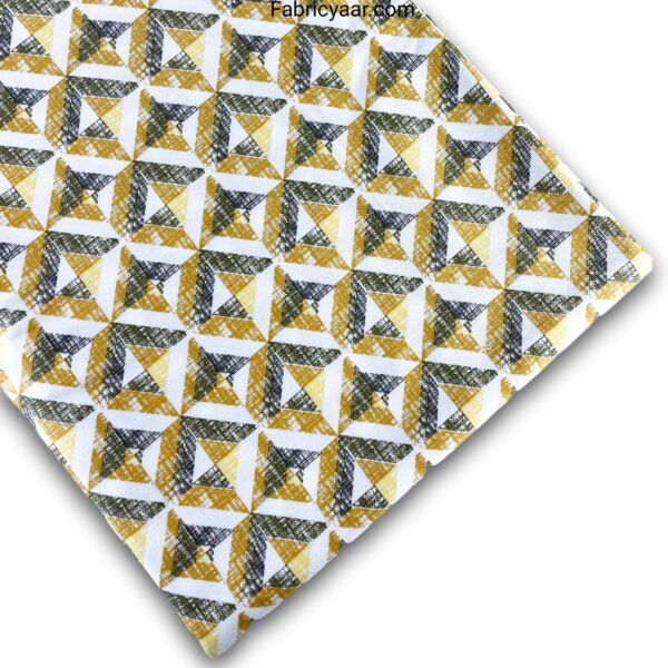 Giza Cotton Digital Printed Shirt Fabric in a Classic Design (Width 58 Inch | 1.60 Meters)