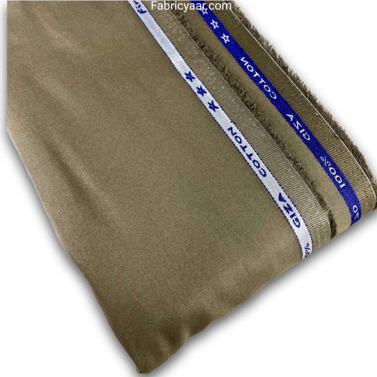 Turkish Giza Serene Brown Plain Shirt Fabric (Width 58 Inch | 1.60 Meters)