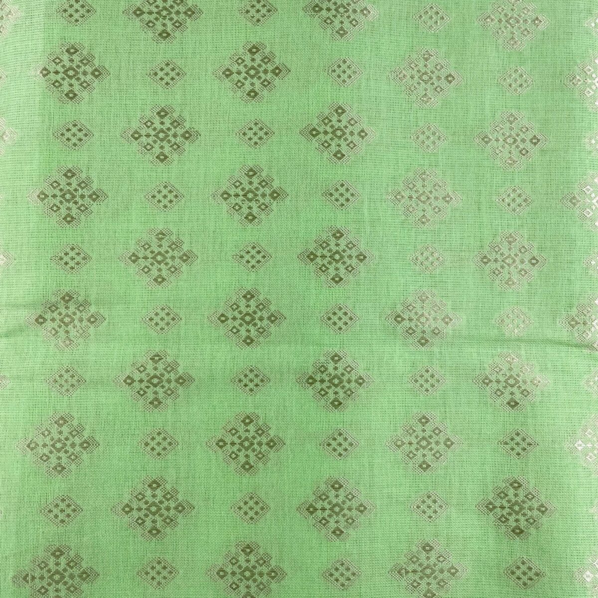 Cotton Lawn Emboss Frosty Green Kurta Fabric (Width 58 Inch | 2.00 Meters)