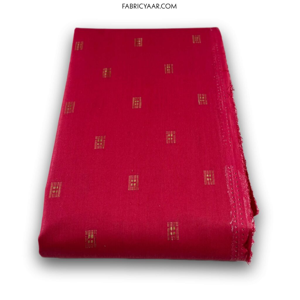 Paper Cotton Lawn Deep Red Kurta Fabric (Width 58 Inch | 2.00 Meters)