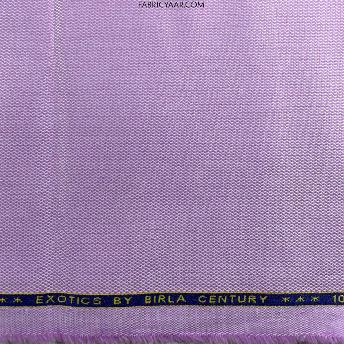 Birla Century Pure Cotton Self Textured Purple Shirt Fabric