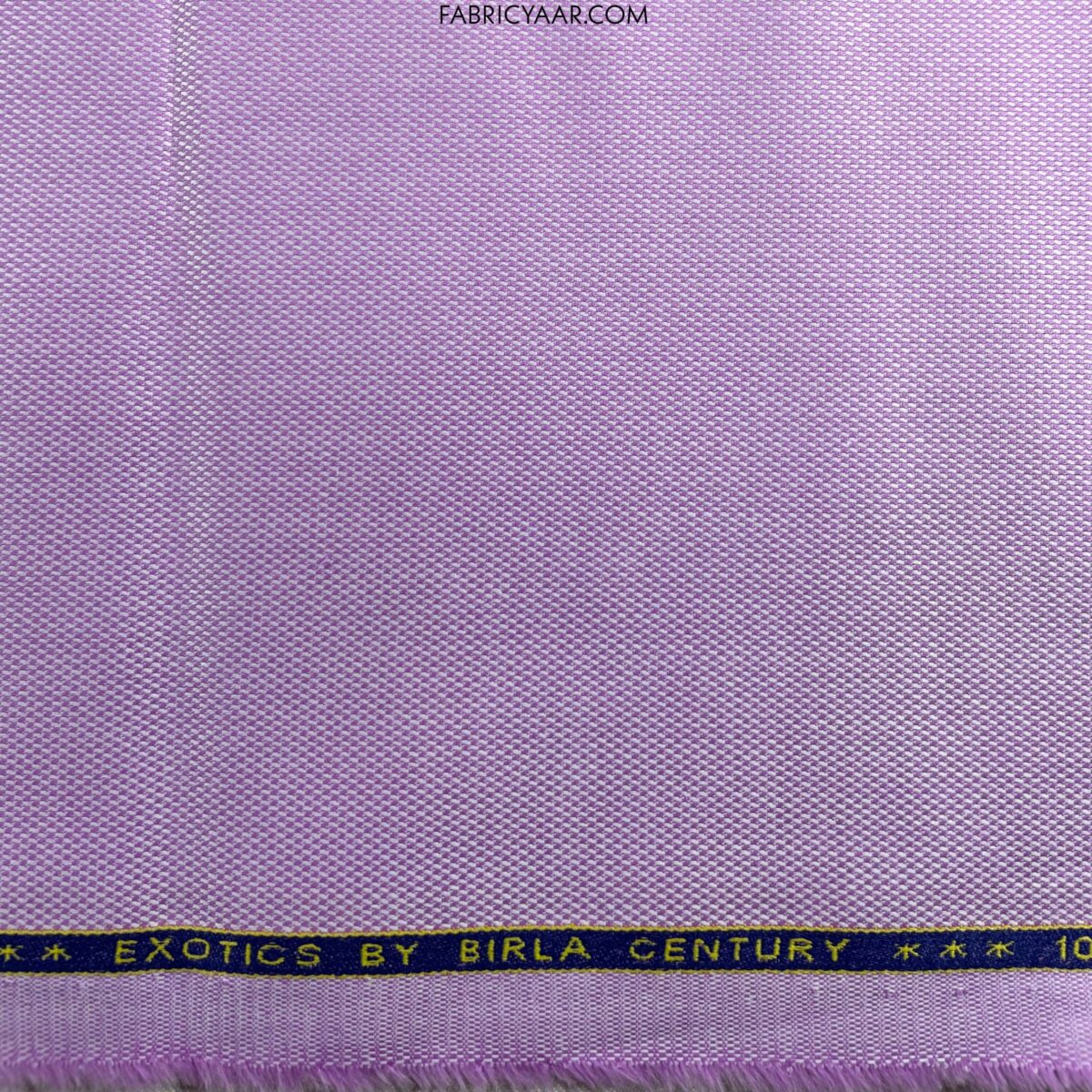 Birla Century Pure Cotton Self Textured Purple Shirt Fabric (Width 58 Inch | 1.60 Meters)