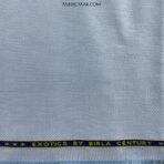 Birla Century Plain Cotton Shoothing Blue Shirt Fabric for Men (Width 58 Inch | 1.60 Meters)