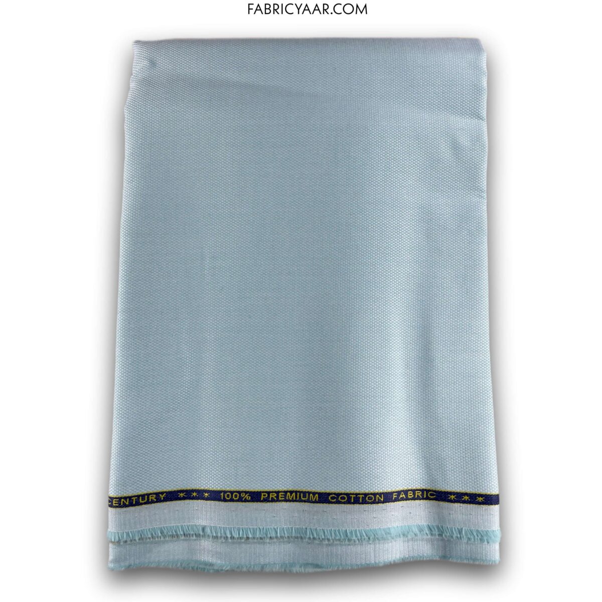 Birla Century Pure Cotton Self Textured Greenish Blue Shirt Fabric (Width 58 Inch | 1.60 Meters)