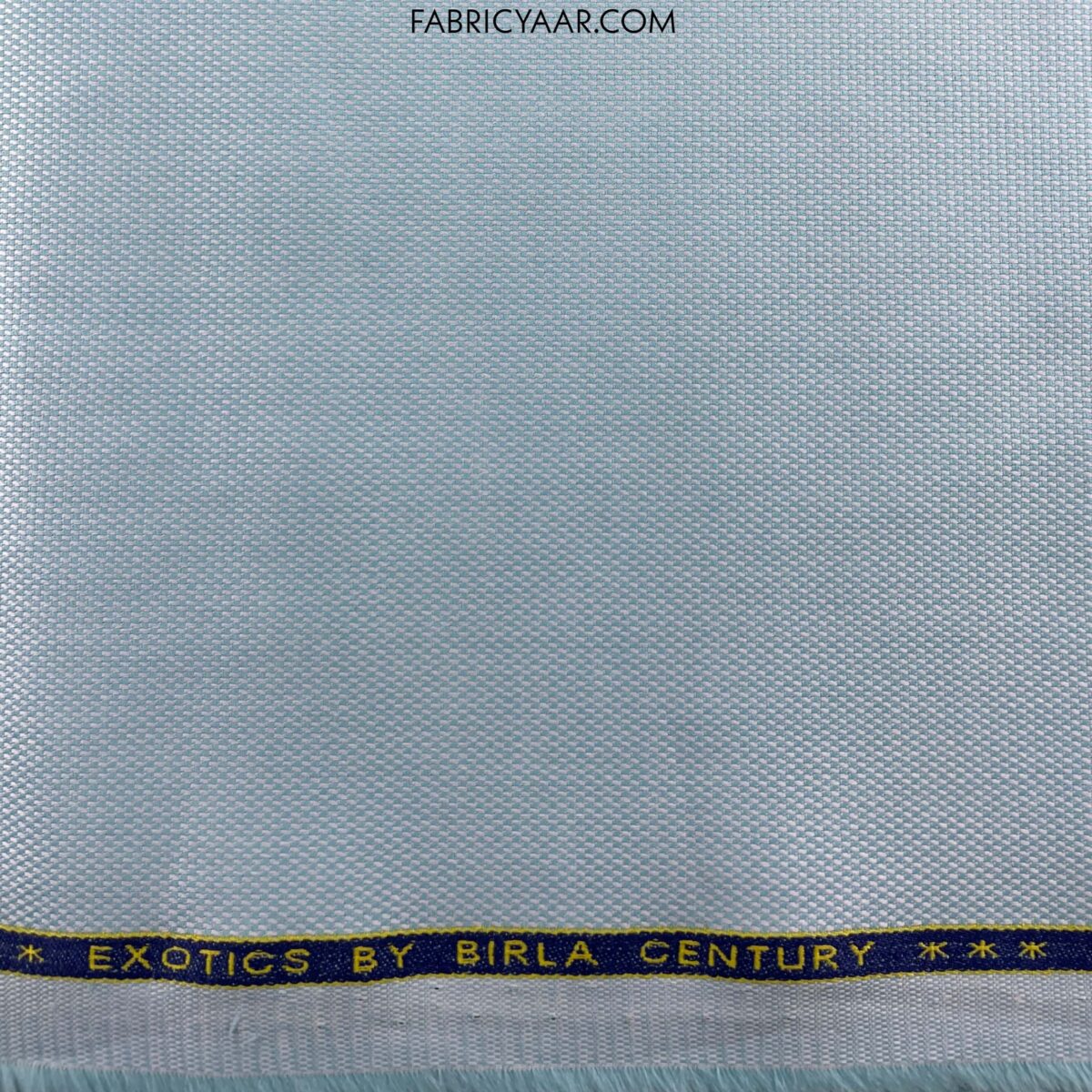 Birla Century Pure Cotton Self Textured Greenish Blue Shirt Fabric (Width 58 Inch | 1.60 Meters)