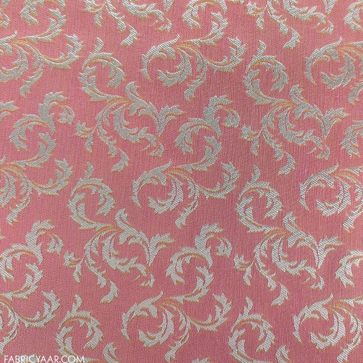 Solino Jacquard Majestic Pink Koti / Blazer / Jodhpuri Suit Fabric (Width 58 Inch)