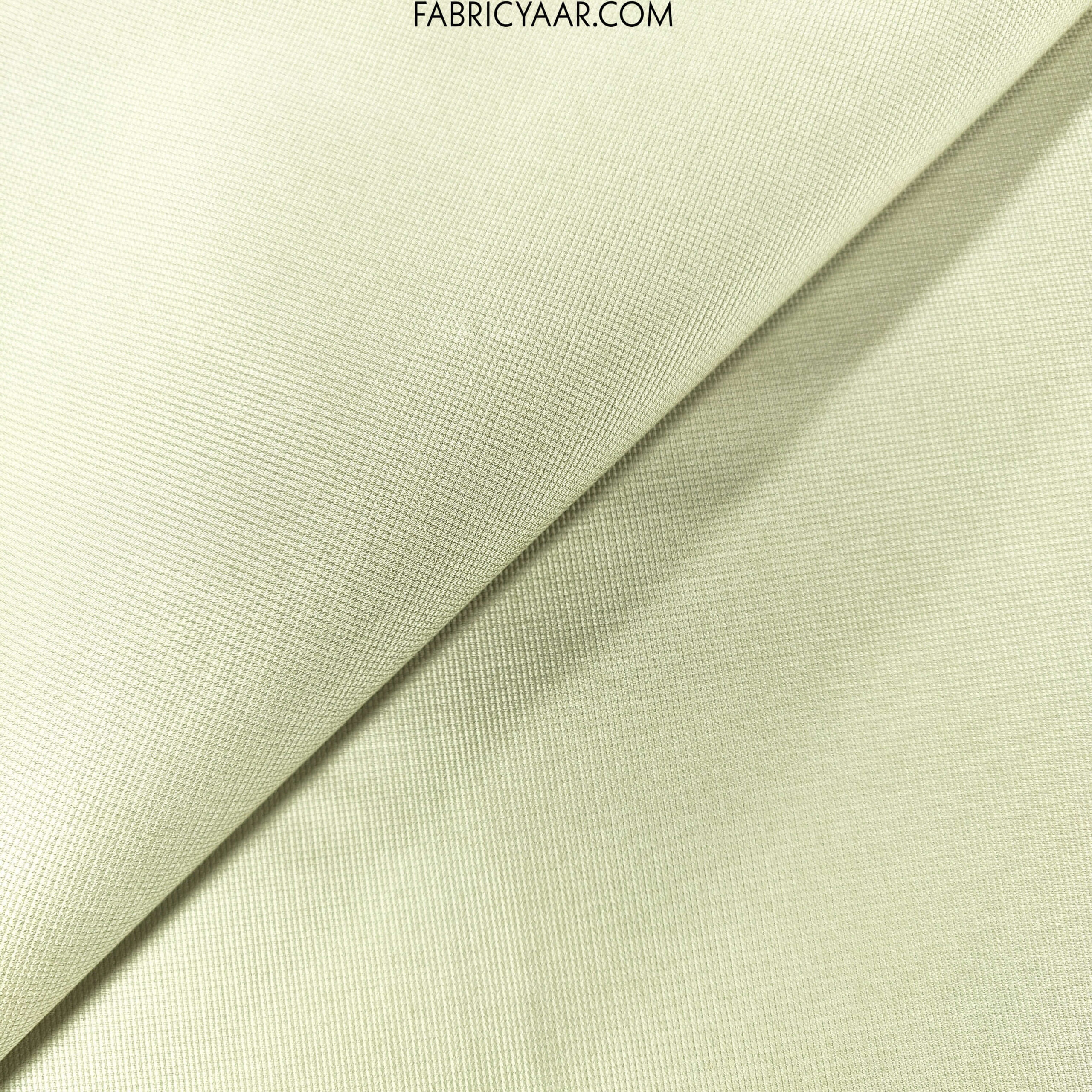 Pista Green Plain Cotton Trouser Fabric