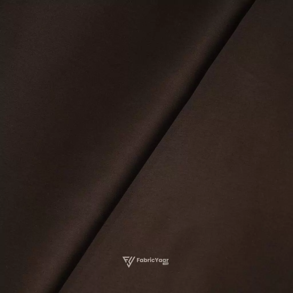 Giza Cotton Plain Deep Brown Kurta / Shirt Fabric (Width 58 Inch)