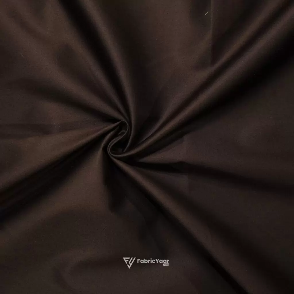 Giza Cotton Plain Deep Brown Kurta / Shirt Fabric (Width 58 Inch)
