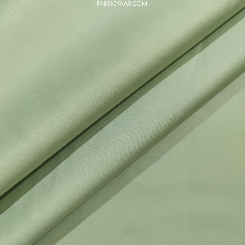 Giza Cotton Plain Pastel Green or Elaichi Kurta / Shirt Fabric (Width 58 Inch)