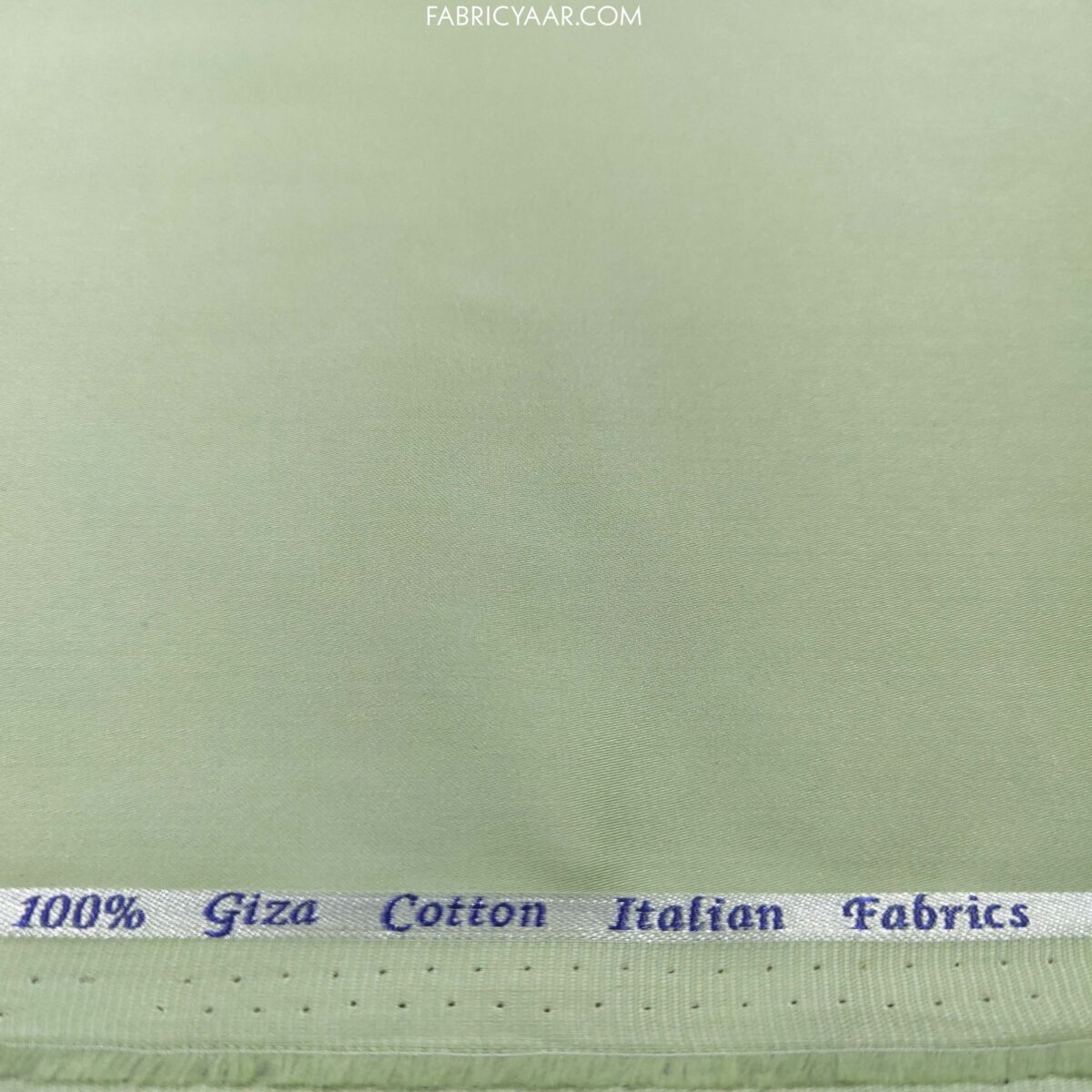 Giza Cotton Plain Pastel Green or Elaichi Kurta / Shirt Fabric (Width 58 Inch)