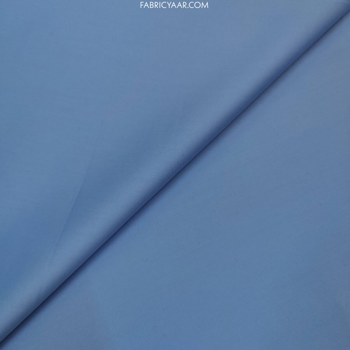 Giza Cotton Plain Frosty Blue Kurta / Shirt Fabric (Width 58 Inch)