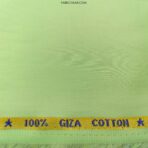 Giza Cotton Plain Vibrant Green Kurta / Shirt Fabric (Width 58 Inch)