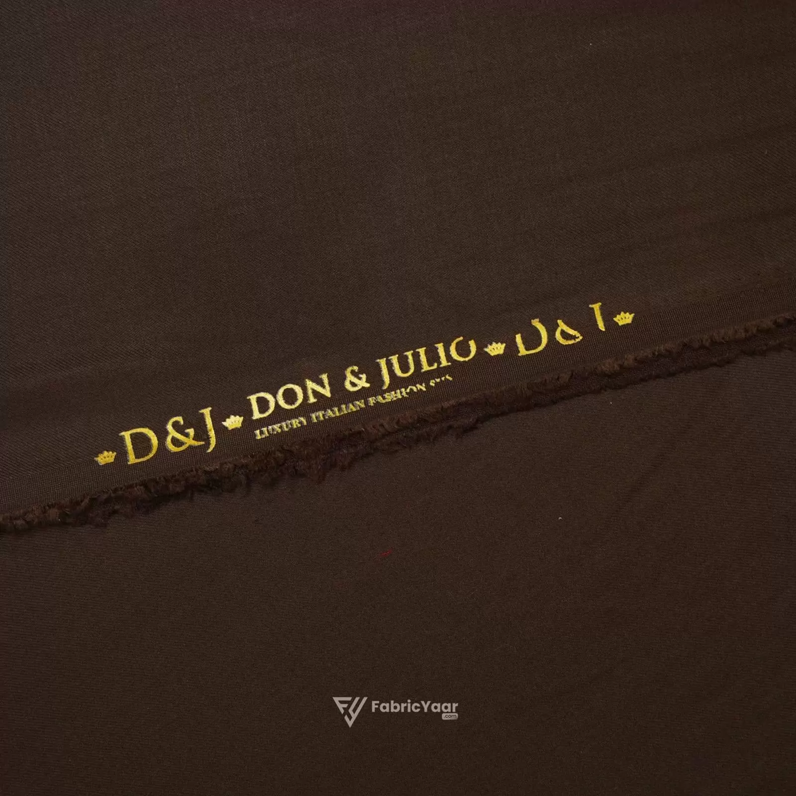 Giza Cotton Plain Deep Brown Kurta / Shirt Fabric (Width 58 Inch)