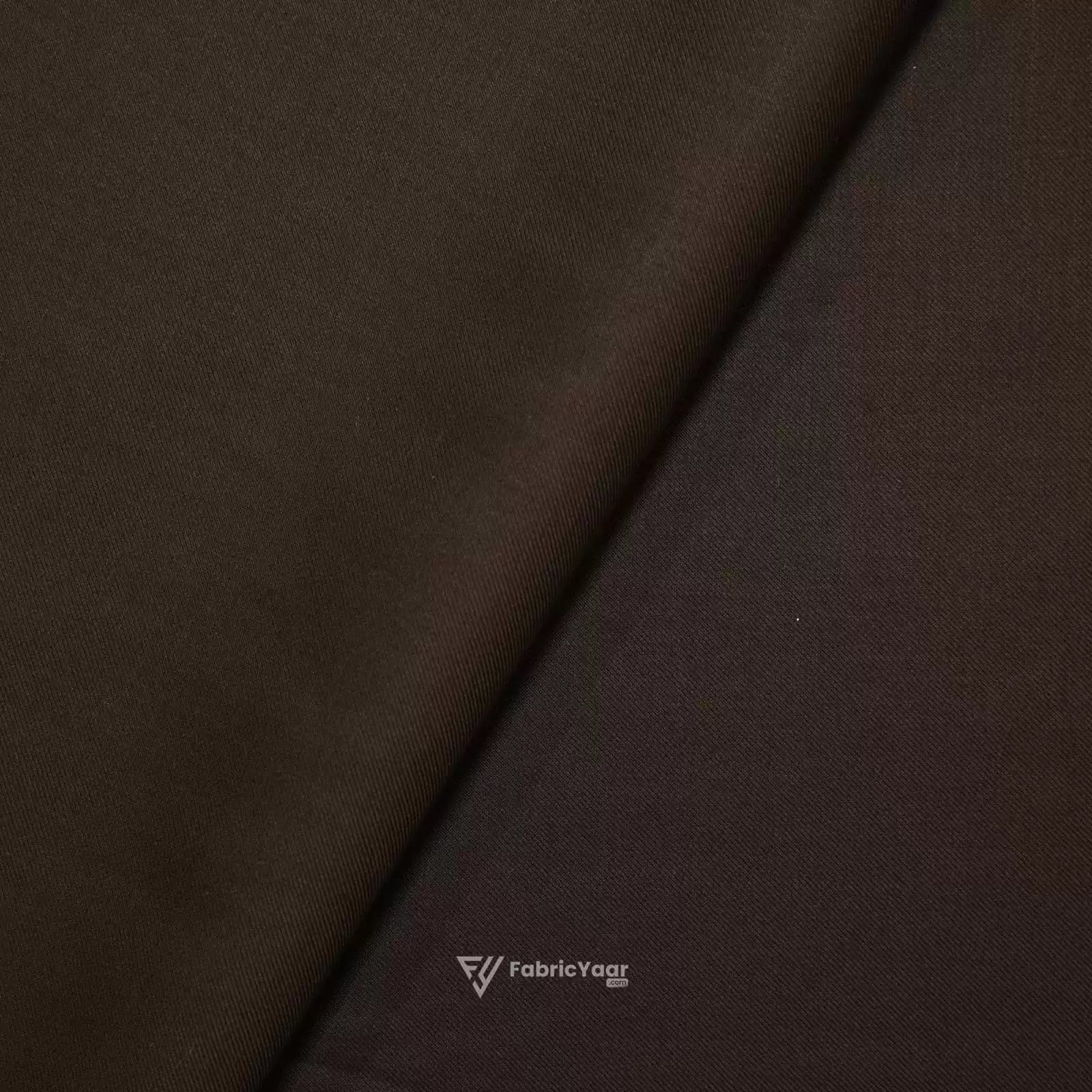Giza Cotton Plain Deep Brown Kurta / Shirt Fabric (Width 58 Inch)