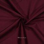 Giza Cotton Plain Vibrant Mahroon Kurta / Shirt Fabric (Width 58 Inch)