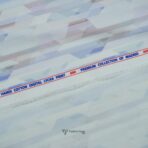 Stretchable Digital Bluish Printed Shirt Fabric (Width 58 Inch)