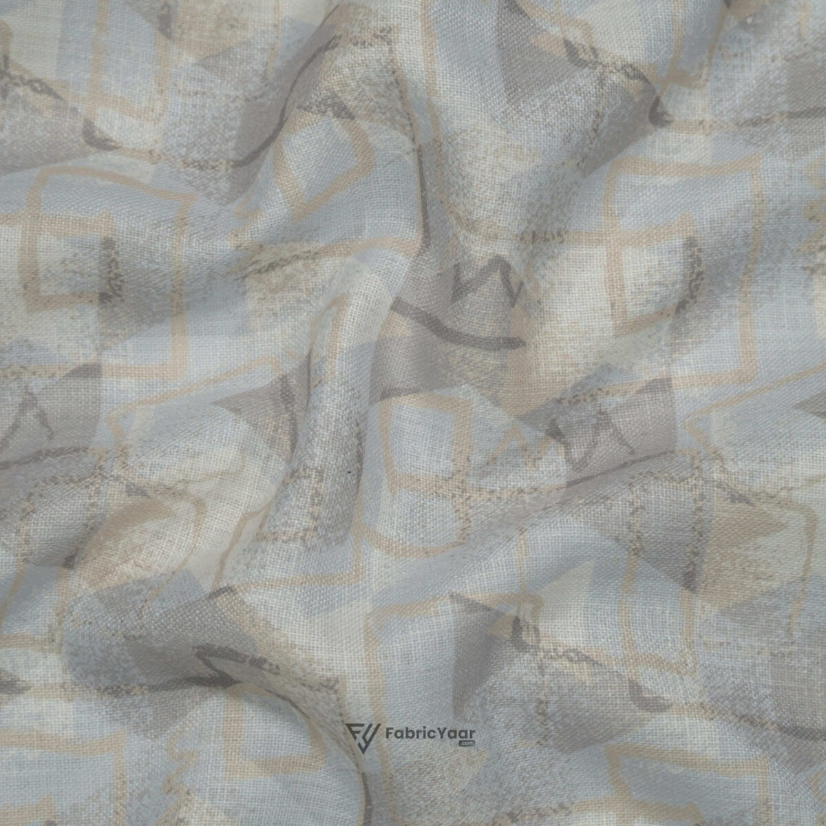 Cotton Linen Digital Printed Shirt Fabric (Width 58 Inch)