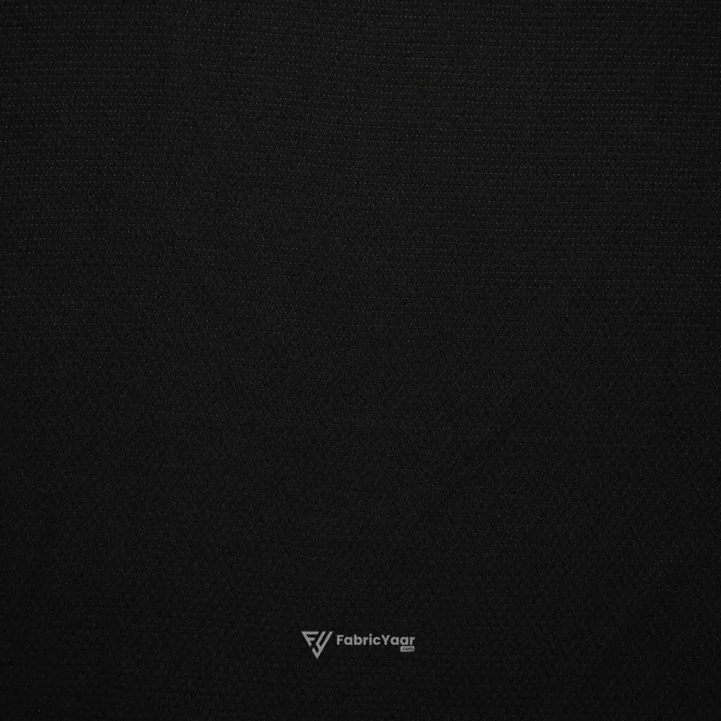 Self Textured Popcorn Plain Black Shirt Fabric ( Width 58 Inch )