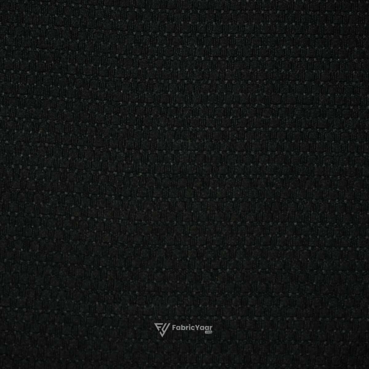 Self Textured Popcorn Plain Black Shirt Fabric ( Width 58 Inch )