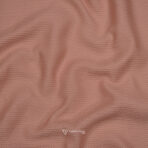 Self Textured Popcorn Plain Peach Shirt Fabric (Width 58 Inch)