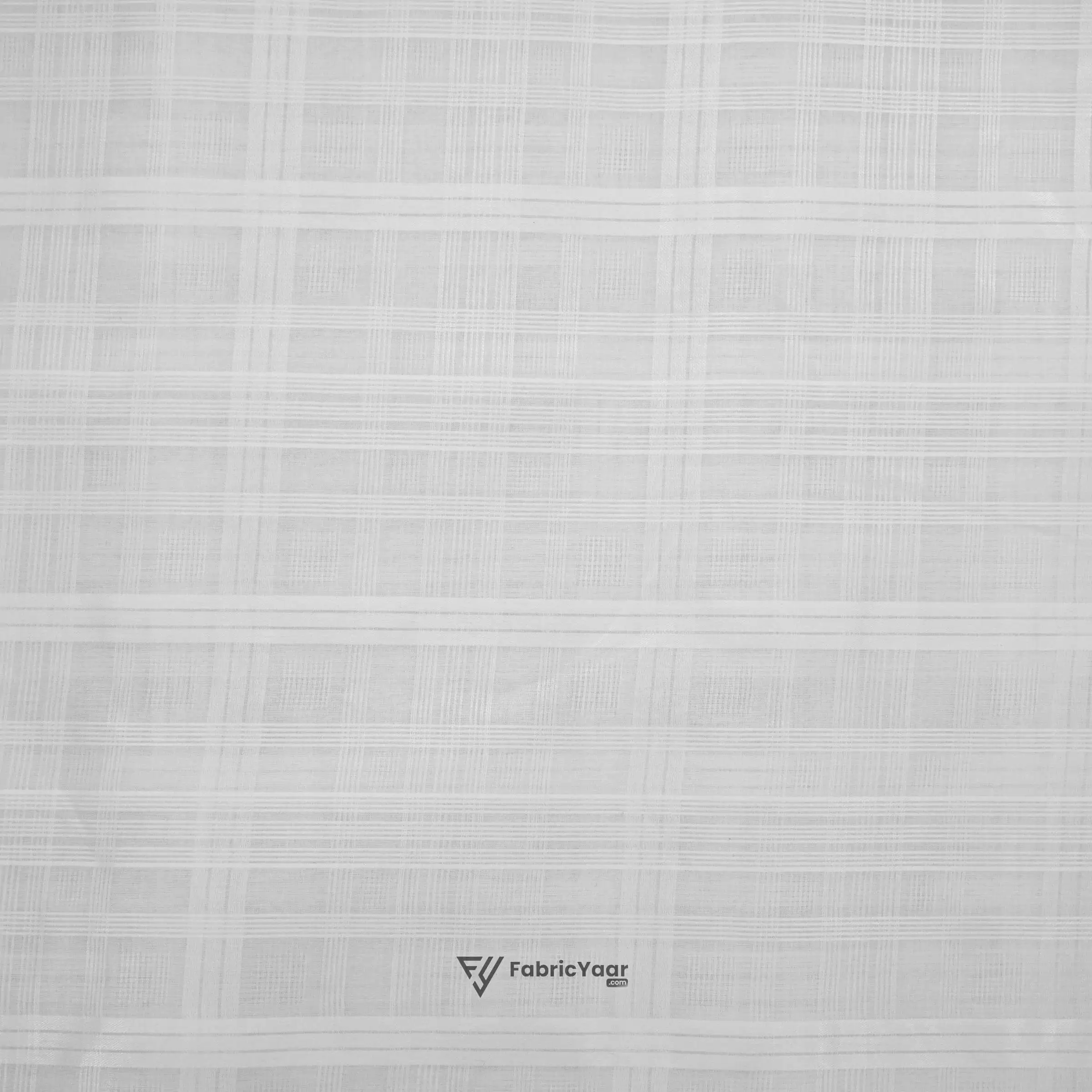 Self Checks Cotton Lawn Shirt / Kurta Fabric (Width 58 Inch)