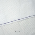 Self Dex Line Textured Giza Cotton White Shirt / Kurta Fabric (Width 58 Inch)