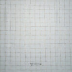 Self Textured Thick Line White Giza Cotton Shirt / Kurta Fabric (Width 58 Inch)