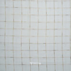 Self Textured Thick Line White Giza Cotton Shirt / Kurta Fabric (Width 58 Inch)