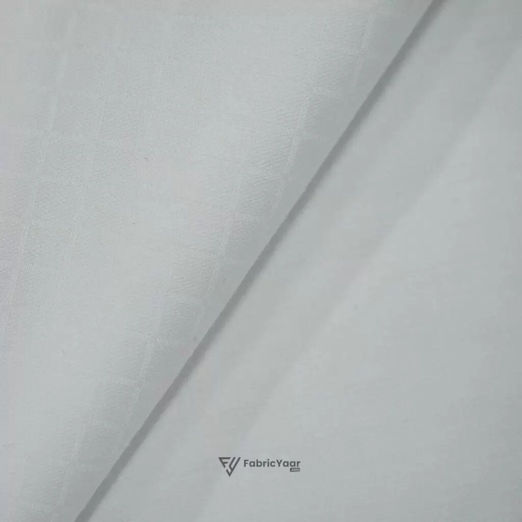 Self Graph Textured Giza Cotton Shirt / Kurta Fabric (Width 58 Inch)