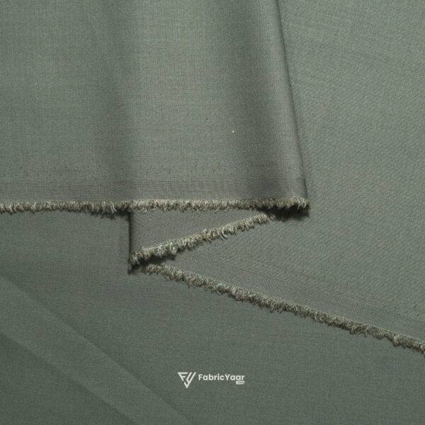 Imported T/R Plain Olive Suit / Pant Fabric (Width 58 Inch)