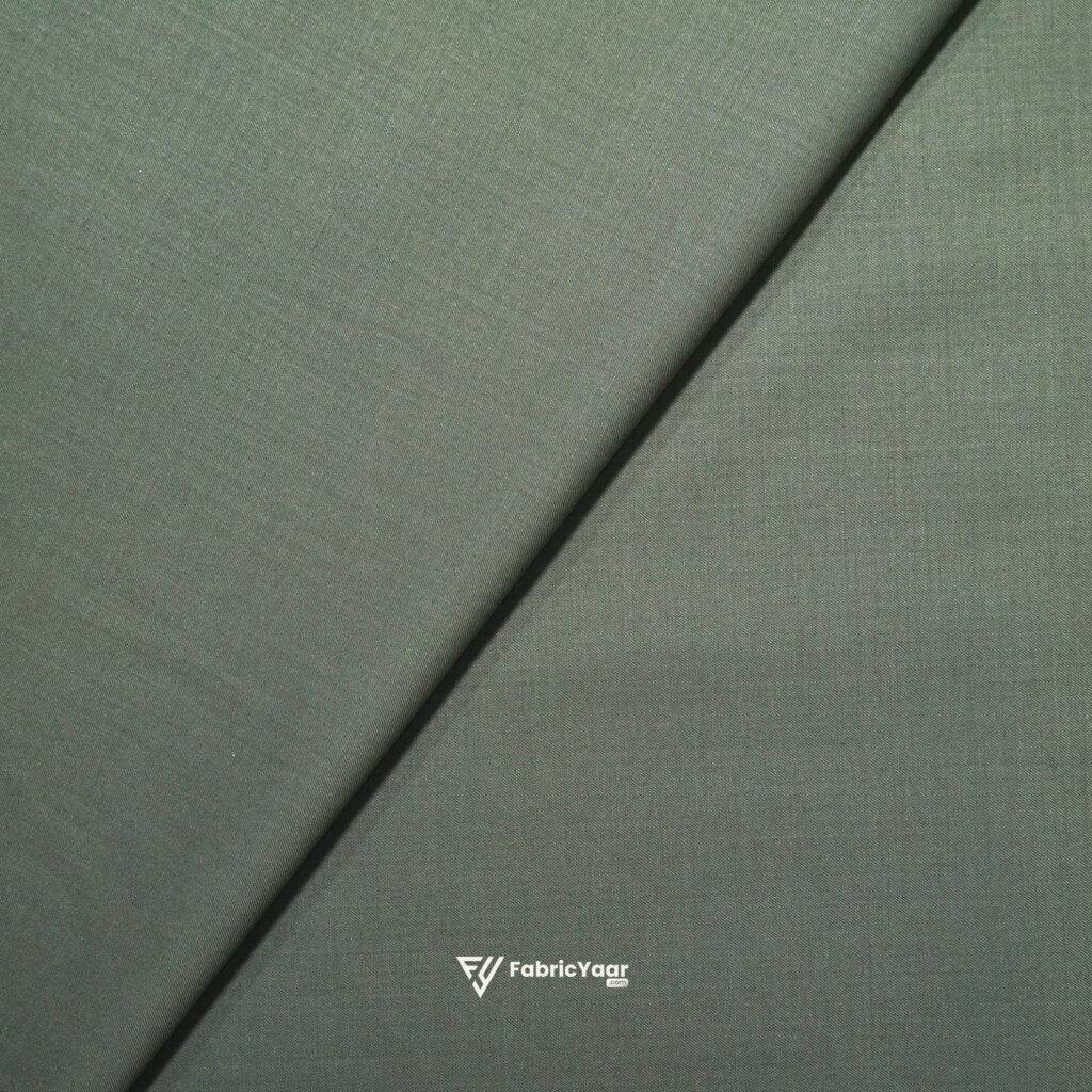 Imported T/R Plain Olive Suit / Pant Fabric (Width 58 Inch)