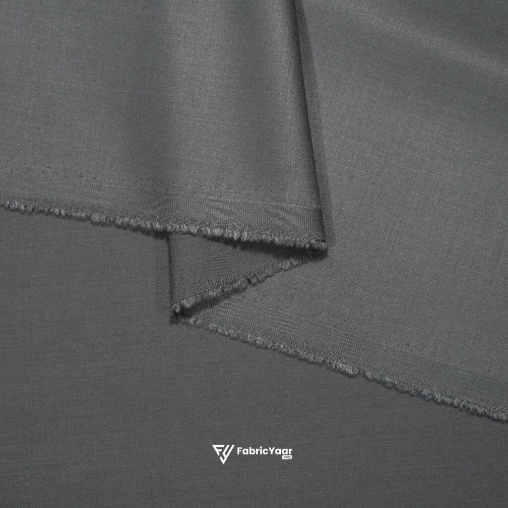 Imported T/R Plain Grey Suit / Pant Fabric (Width 58 Inch)