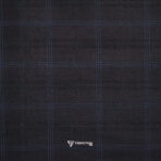 Imported T/R Self Checks Wine Suit / Pant Fabric (Width 58 Inch)