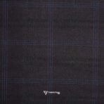 Imported T/R Self Checks Wine Suit / Pant Fabric (Width 58 Inch)