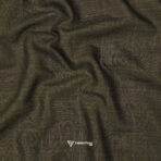 Imported T/R Self Checks Brown Suit / Pant Fabric (Width 58 Inch)