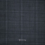 Imported T/R Self Checks Grey Suit / Pant Fabric (Width 58 Inch)