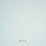 Lucknowi Sequins Work White Kurta Fabric (Width 58 Inch)