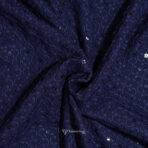 Lucknowi Sequins Work Blue Kurta Fabric (Width 58 Inch)