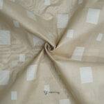 Cotton Lawn Buta Self Cream Kurta / Shirt Fabric (Width 58 Inch)