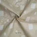 Cotton Lawn Buta Self Cream Kurta / Shirt Fabric (Width 58 Inch)