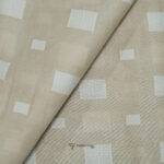 Cotton Lawn Buta Self Cream Kurta / Shirt Fabric (Width 58 Inch)