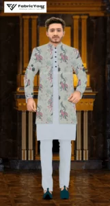 Designer Embroidery Sparrow & Flamingo Design Kurta / Koti / Shrug Fabric (Width 38 Inch)