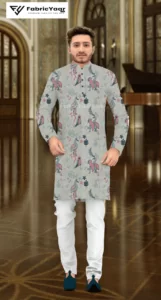 Designer Embroidery Sparrow & Flamingo Design Kurta / Koti / Shrug Fabric (Width 38 Inch)