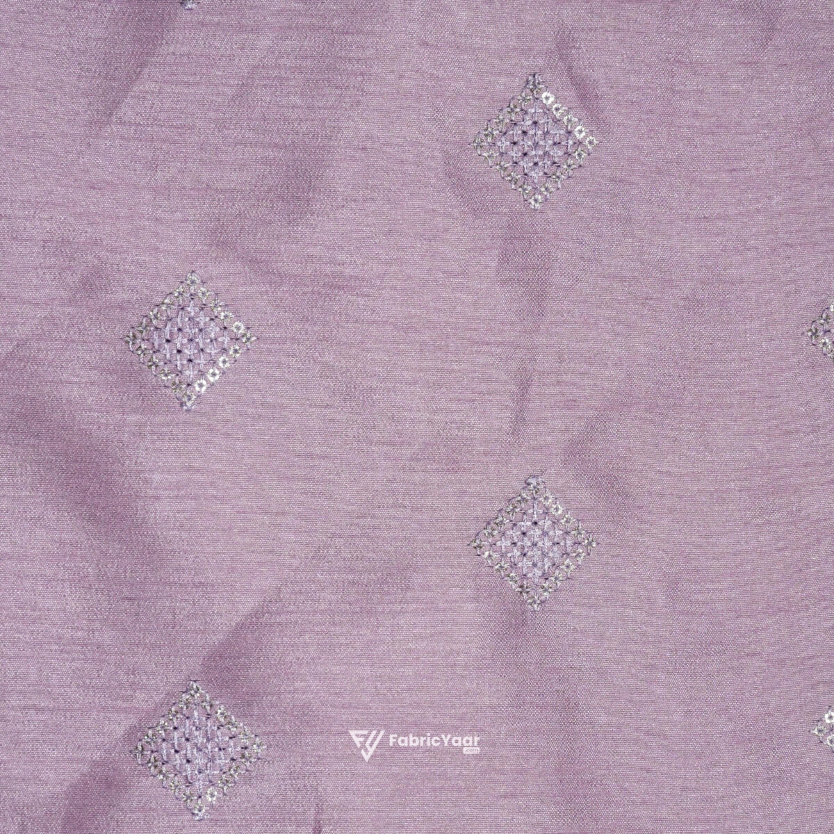 Designer Embroidery Lavender Kurta Fabric (Width 38 Inch)