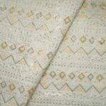 Designer Embroidery Rajwada Shrug / Koti / Kurta Fabric (Width 38 Inch)