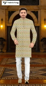 Designer Embroidery Multi Colour Thread Work Yellow Kurta / koti / Shrug (Width 38 Inch)