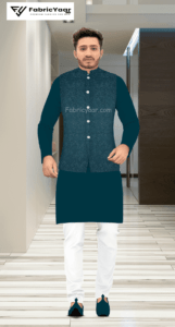Designer Jacquard With Shimmer Rama Blazer / Koti / Shrug / Jodhpuri Fabric (Width 58 Inch)